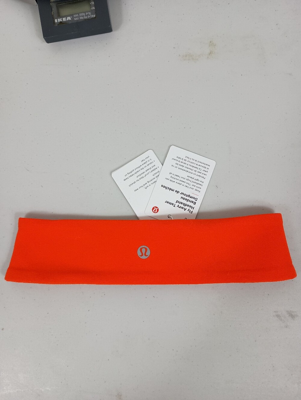Lululemon Headband Womens Fly Away Tamer Solar Orange NWT